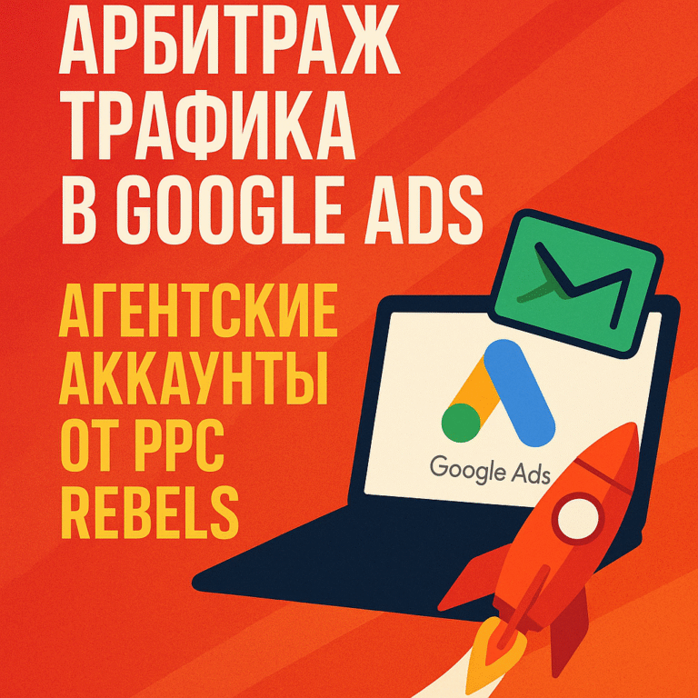 Арбитраж трафика в Google Ads: как запускать кампании через агентские аккаунты от PPC REBELS