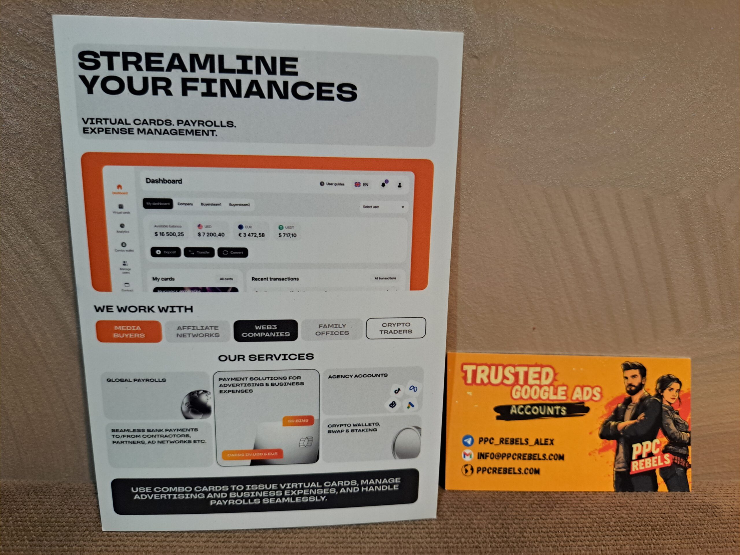 Combo Cards и PPC Rebels: виртуальные карты для рекламы и новые горизонты партнёрства (G-Gate Conference 2025, Тбилиси и MAC 2025, Ереван)