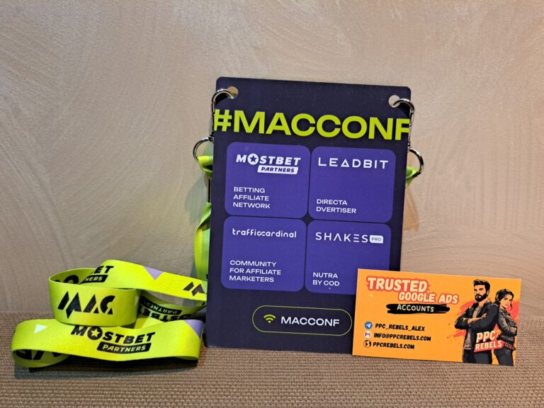 PPC Rebels на MAC Affiliate Conference 2025: Как аренда трастовых Google Ads-аккаунтов открывает новые возможности
