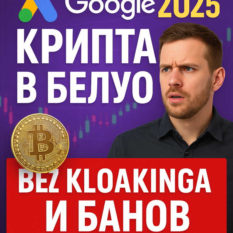 Крипта в Google Ads 2025: как лить «в белую» без клоакинга и банов | PPC Rebels