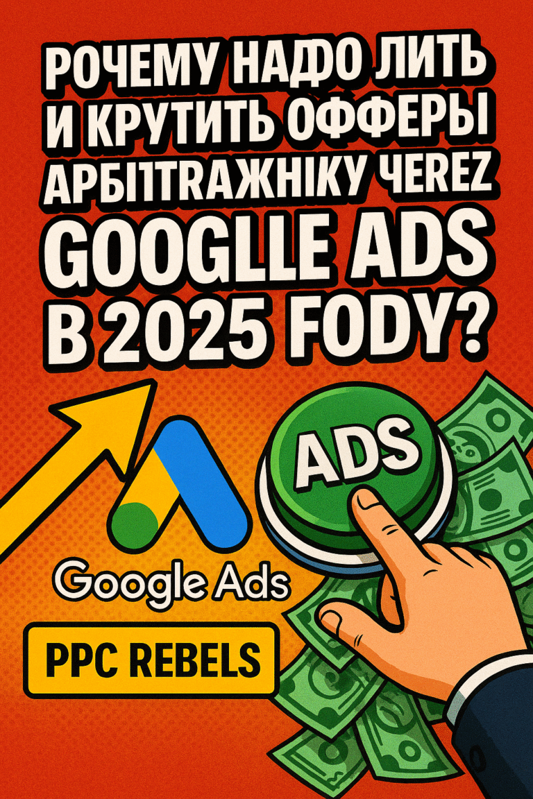 Почему арбитражнику нужно лить офферы через Google Ads в 2025 году — плюсы и сервис PPC REBELS