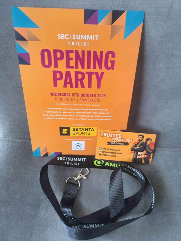 Почему арбитражнику нельзя было пропустить Opening Party на SBC Summit Georgia в Тбилиси