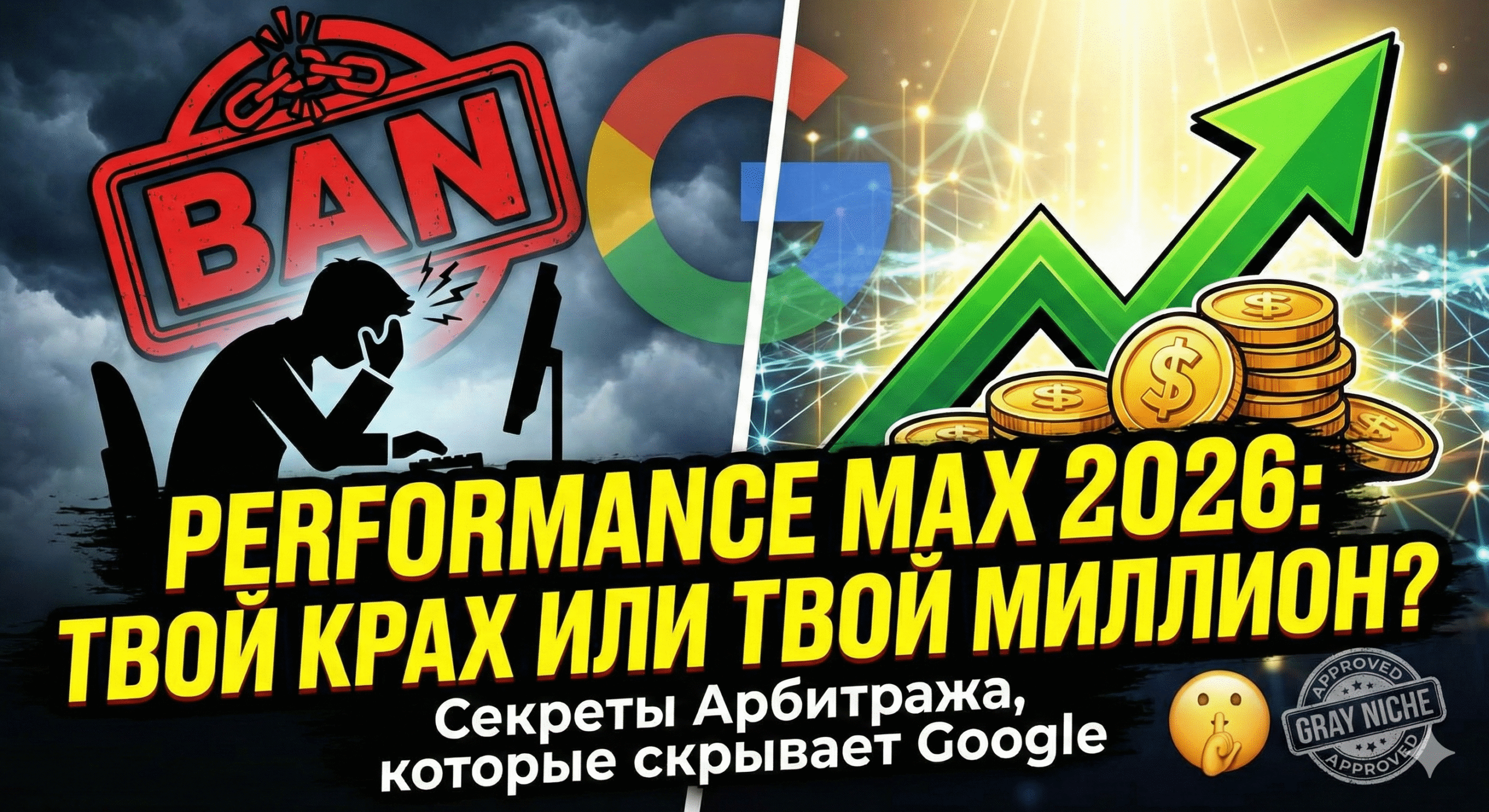 Performance Max 2026: Полный гайд по запуску арбитража в серых нишах