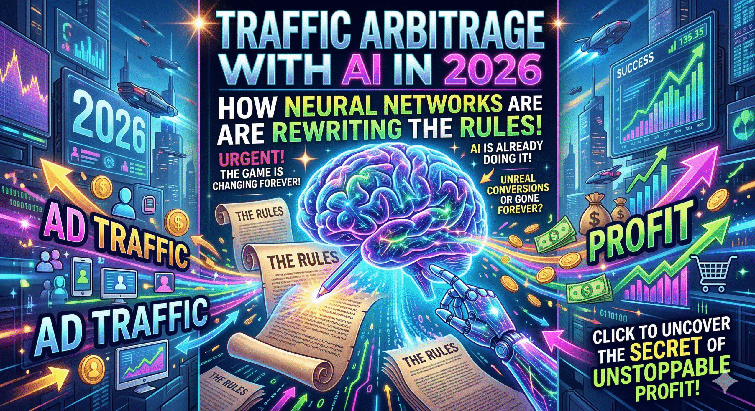 Traffic Arbitrage with AI in 2026: How Neural Networks Will Double Your ROI
