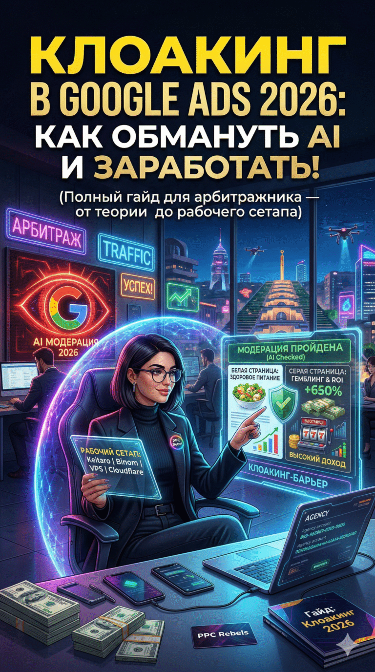 Клоакинг в Google Ads 2026: полный гайд для арбитражника
