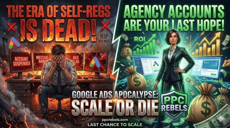 Article: The Era of Self-Regs is Dead. Why Agency Accounts are Your Last Hope in Google Ads