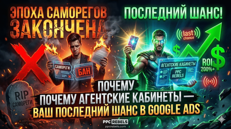Эпоха саморегов закончена. Почему Агентские Кабинеты — это ваш последний шанс в Google Ads
