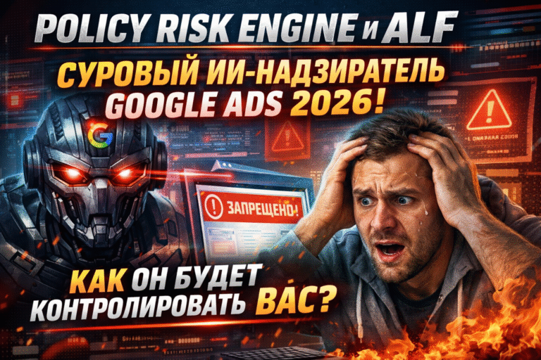 🔥 Policy Risk Engine и ALF: как работает новый ИИ-надзиратель Google Ads в 2026 году, и почему 9 из 10 арбитражников сливают бюджет в первые 24 часа