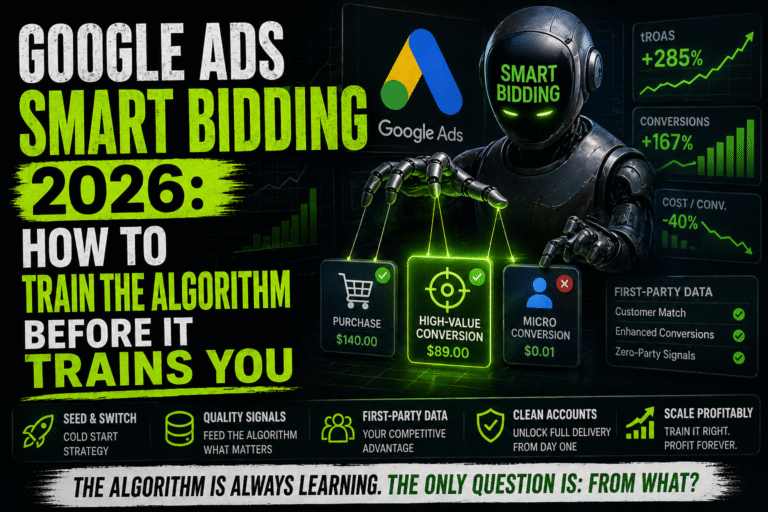 Google Ads Smart Bidding 2026: How to Train the Algorithm Before It Trains You Most affiliates think Smart Bidding is a setting. The top 1% know it's a negotiation — and they always go in prepared.