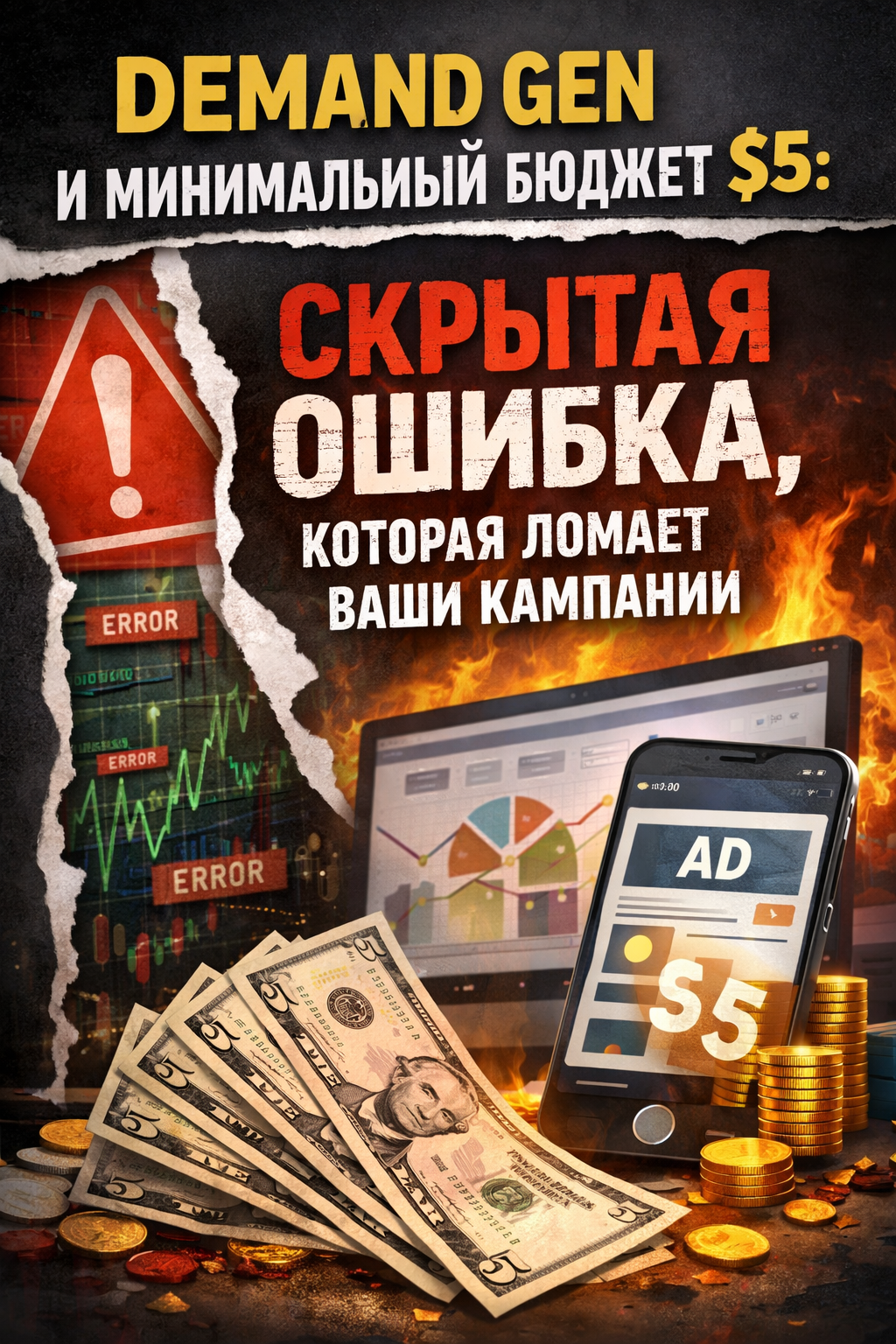Demand Gen и минимальный бюджет $5: скрытая ошибка, которая ломает ваши кампании