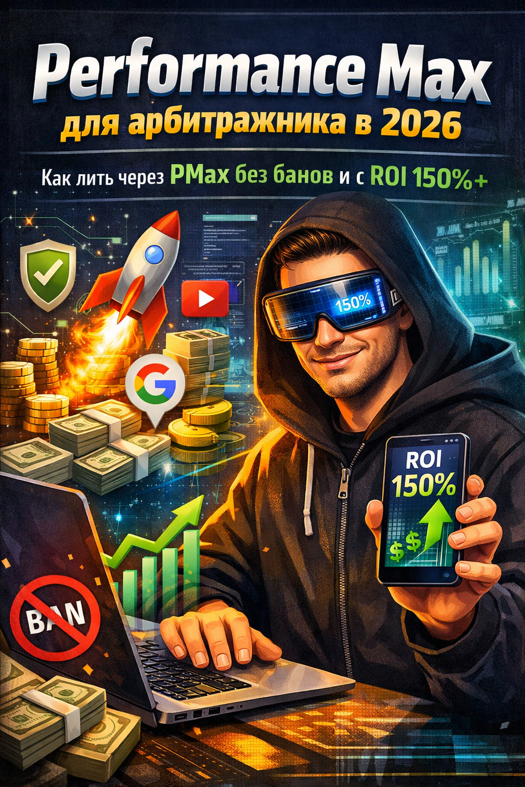 Performance Max для арбитражника в 2026: как лить через PMax без банов и с ROI 150%+