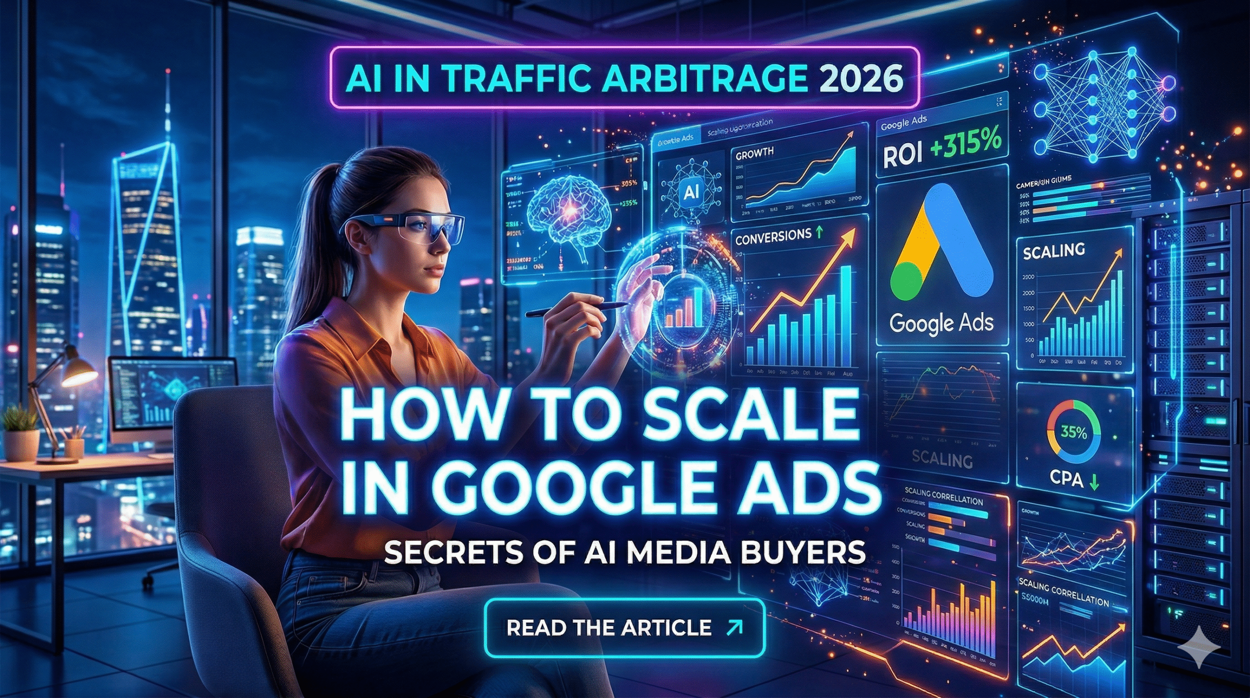AI in Traffic Arbitrage 2026: How Media Buyers Use Artificial Intelligence to Scale Google Ads