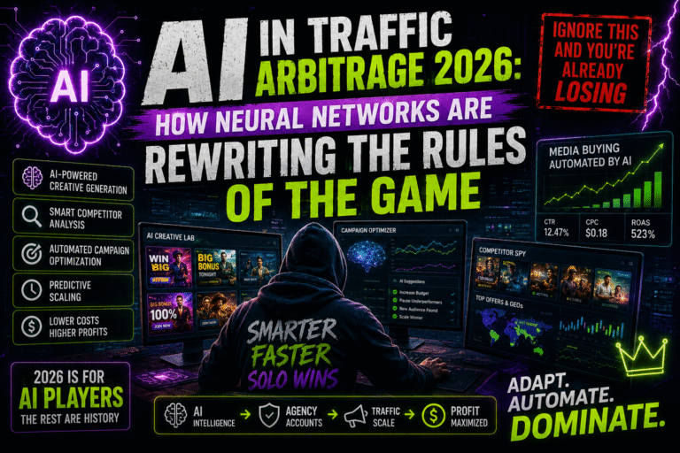 AI in Traffic Arbitrage 2026: How Neural Networks Are Rewriting the Rules of the Game — and Why Media Buyers Who Ignore This Are Already Losing