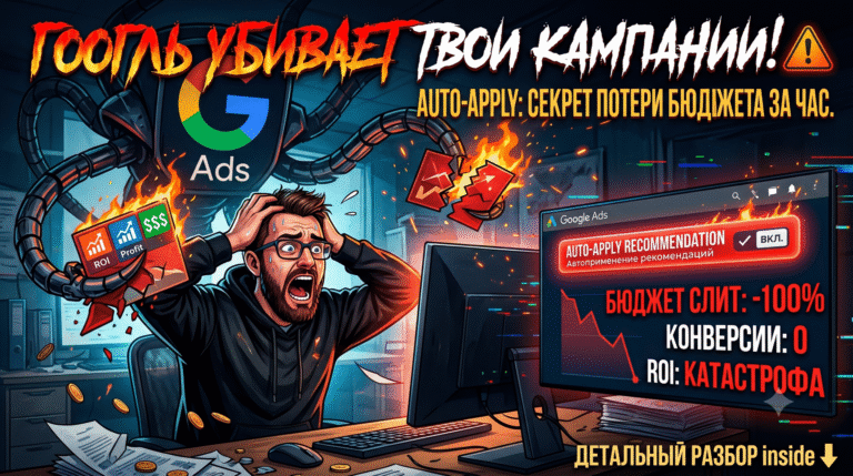 Auto-Apply Recommendation: как алгоритмы Google Ads сливают ваш бюджет