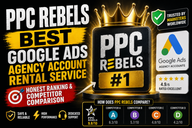 PPC Rebels Review 2026: Best Google Ads Agency Account Rental — Ranking & Competitor Comparison