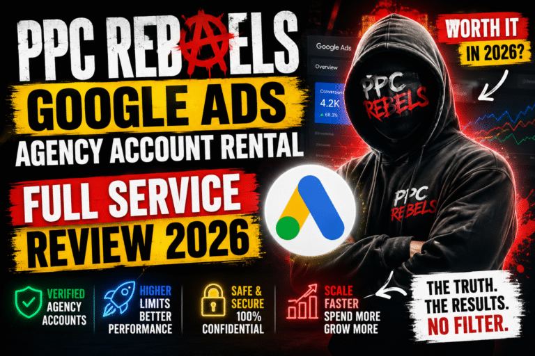 PPC Rebels Google Ads agency account rental service review 2026