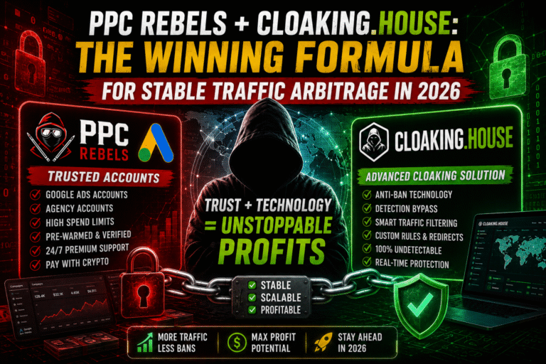 PPC Rebels and Cloaking.House: Synergy of Trusted Accounts & Advanced Cloaking for Traffic Arbitrage in 2026