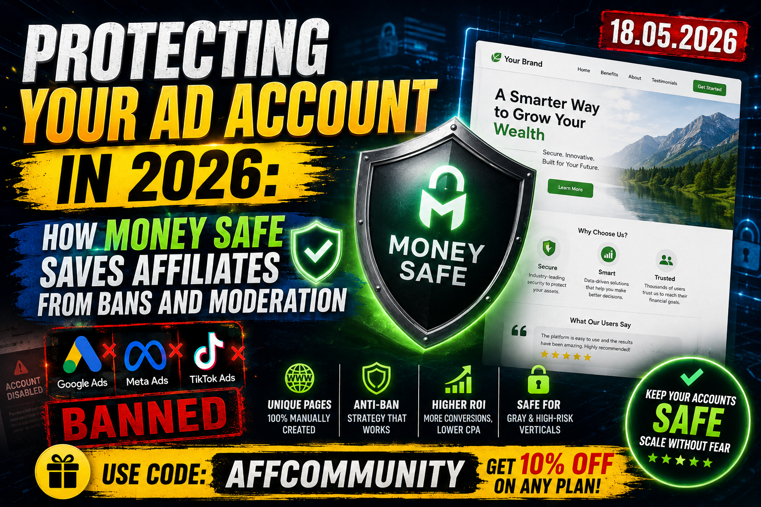 Protecting Your Ad Account in 2026: How Money Safe Saves Affiliates from Bans & Moderation