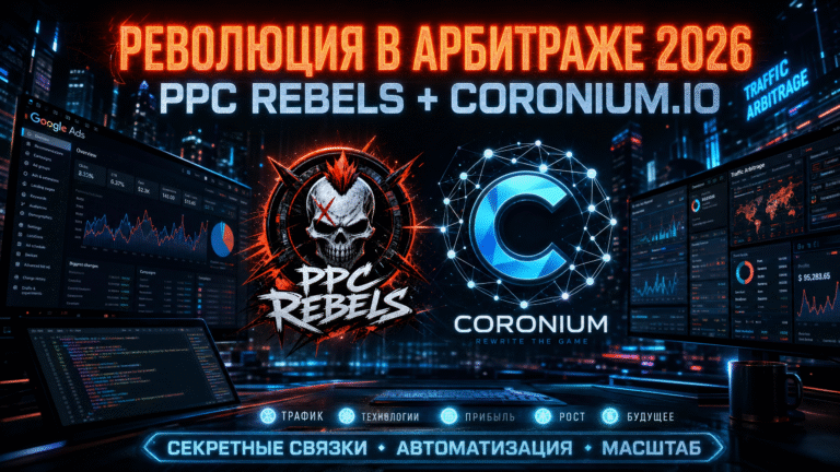 PPC Rebels и Coronium.io: Синергия для арбитража трафика в серых нишах 2026