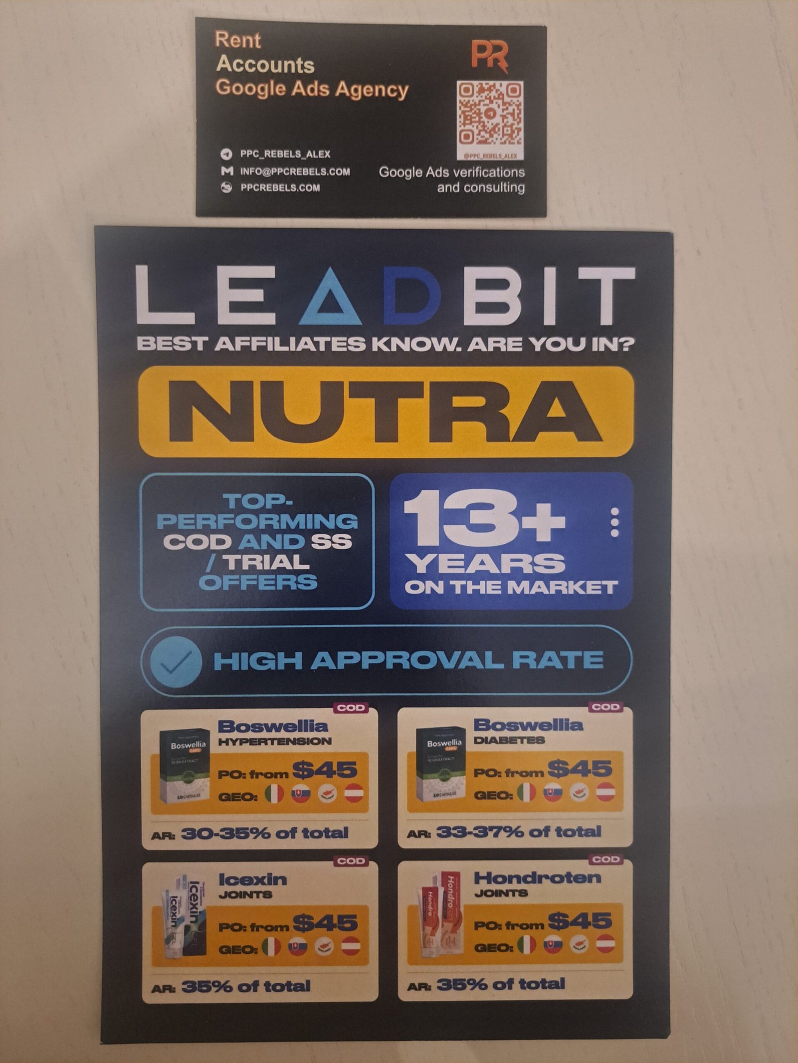 Leadbit: NUTRA, 13+ лет, High Approval Rate, COD и SS/Trial офферы. MAC Yerevan 2026
