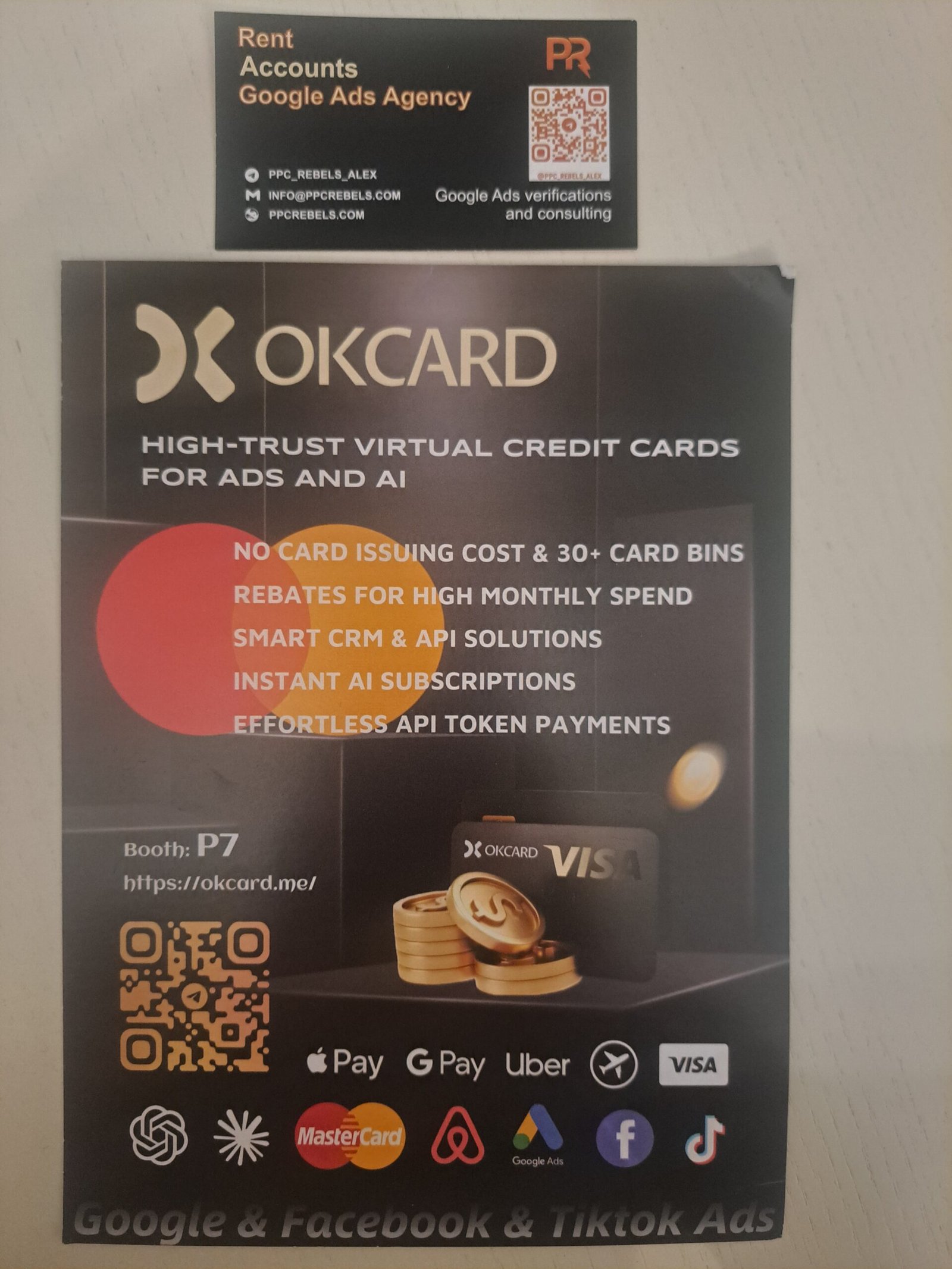 OKCARD High-Trust Virtual Cards для Google Facebook TikTok Ads — MAC Yerevan 2026