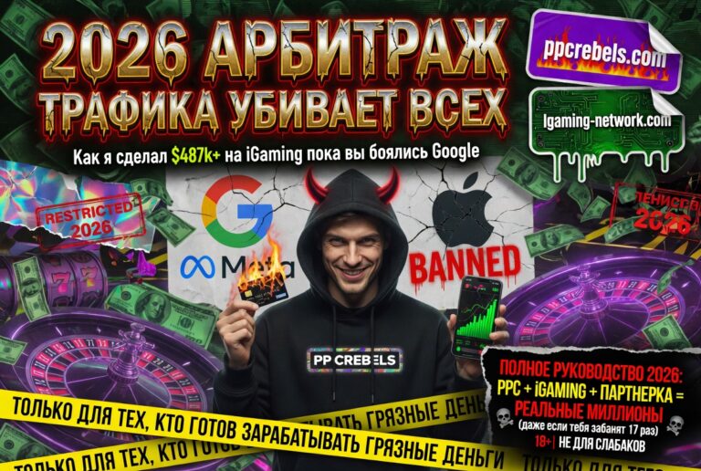 Арбитраж трафика в 2026 году: Полное руководство по iGaming вертикали, PPC маркетингу и экосистеме партнёрского маркетинга, которая приносит реальные деньги