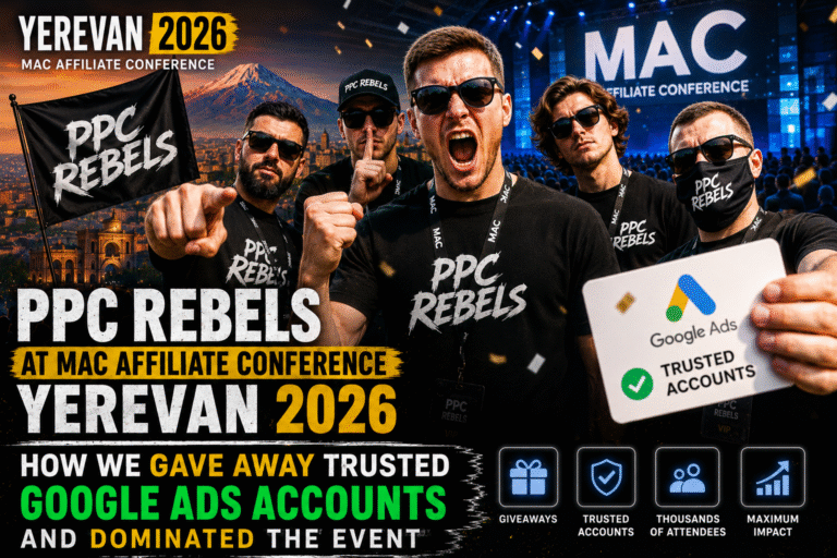 PPC Rebels at MAC Affiliate Conference Yerevan 2026: How We Gave Away Trusted Google Ads Accounts and Dominated the Event