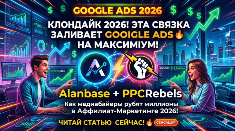 Аффилиат-маркетинг и Google Ads в 2026 году: как связка Alanbase + PPCRebels меняет правила игры для арбитражников и медиабайеров