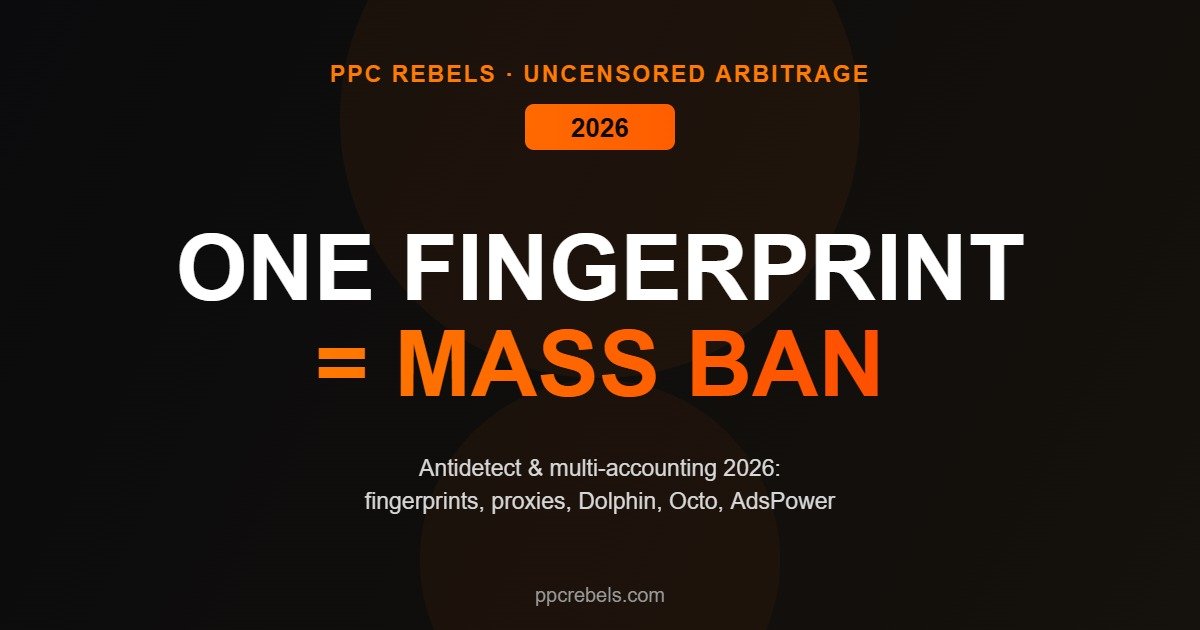 Antidetect browsers and multi-accounting for Google Ads 2026