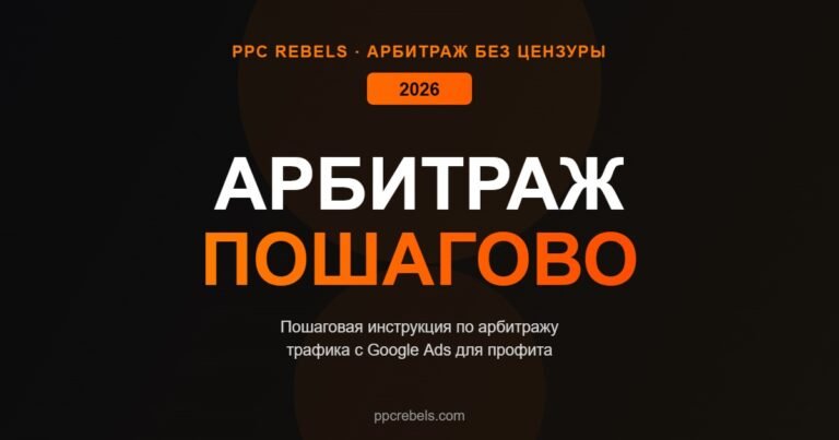 Арбитраж трафика Google Ads пошаговая инструкция