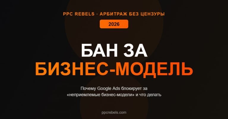 Google Ads бан неприемлемые бизнес-модели