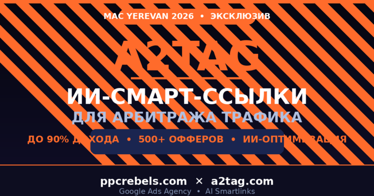 A2TAG и Google Ads — ИИ смарт-ссылки для арбитража трафика 2026