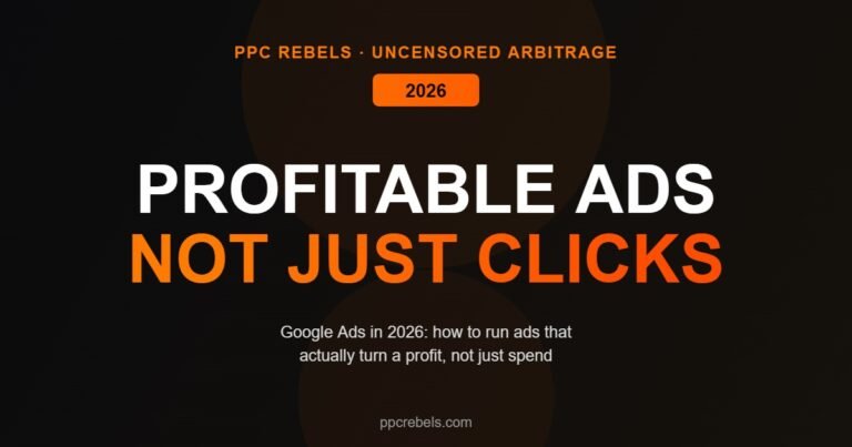Profitable Google Ads in 2026