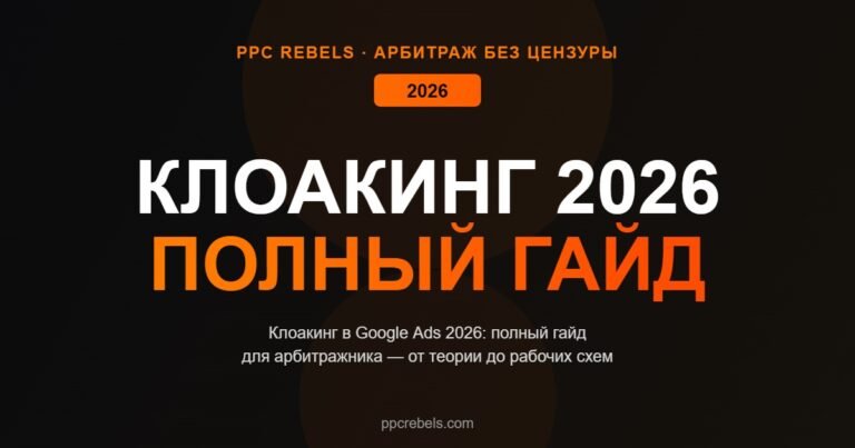Клоакинг в Google Ads 2026 гайд