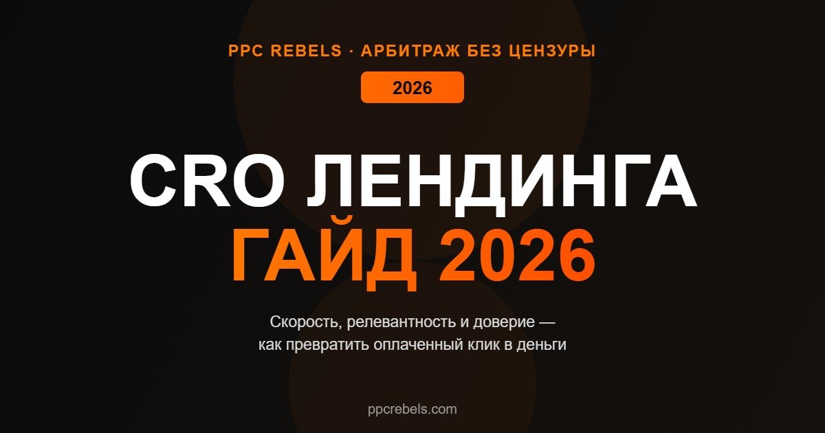 Конверсия лендинга под платный трафик в 2026