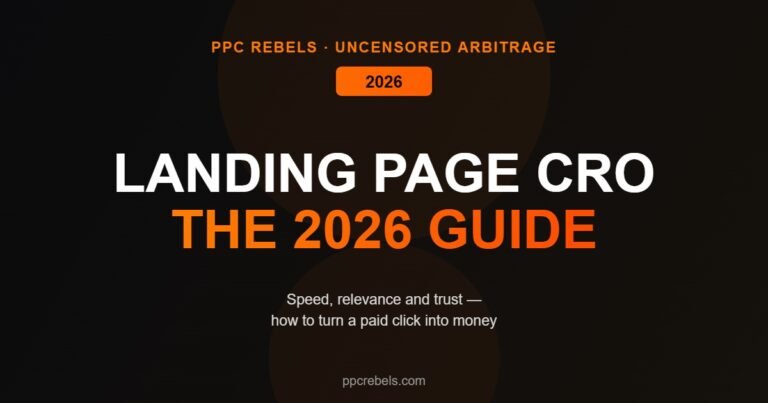 Landing page conversion for paid traffic in 2026