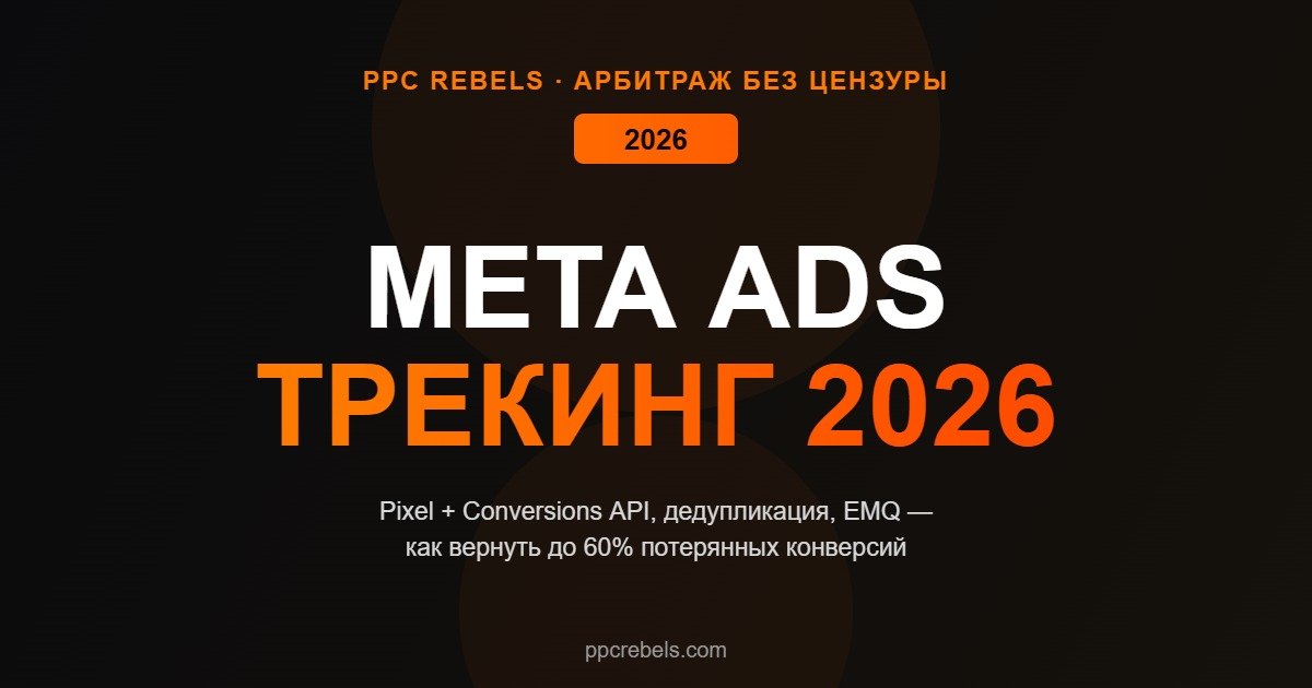 Трекинг конверсий в Meta Ads 2026: Pixel и Conversions API