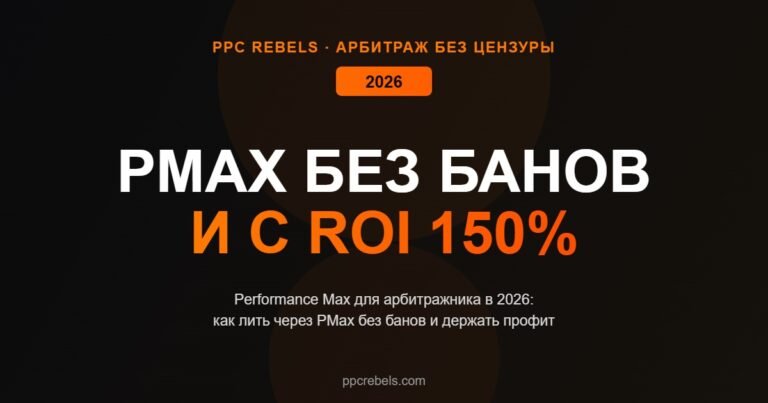 Performance Max для арбитража Google Ads 2026
