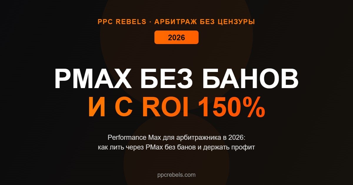Performance Max для арбитража Google Ads 2026