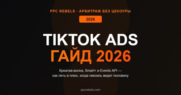 Реклама в TikTok в 2026: Smart+, креативы и Events API