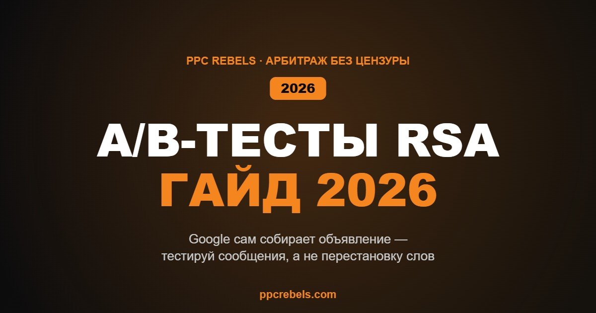 A/B-тесты объявлений RSA в 2026