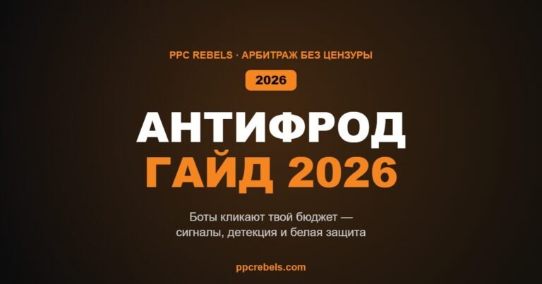 Антифрод в трафике в 2026