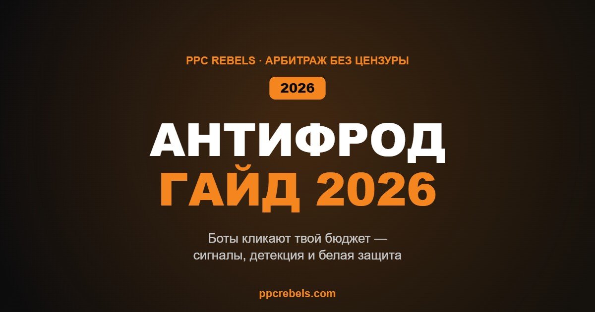 Антифрод в трафике в 2026
