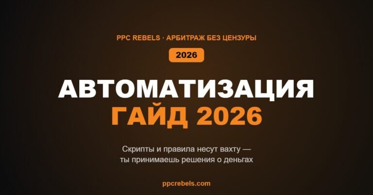 Автоматизация Google Ads в 2026: скрипты и правила