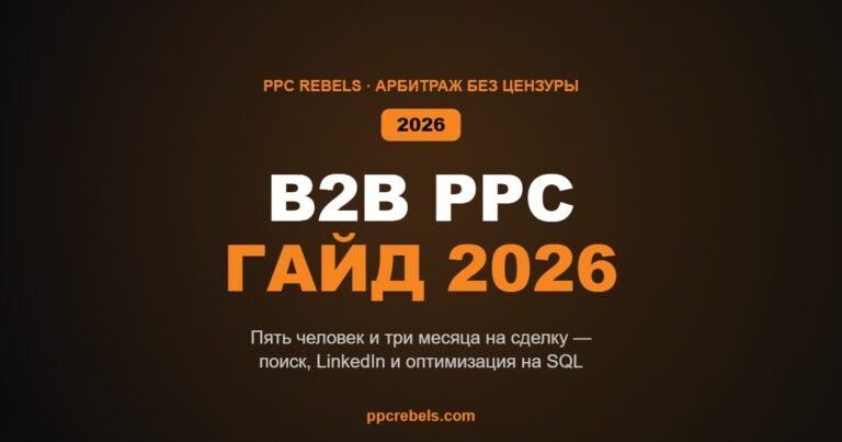 B2B PPC в 2026: длинный цикл и комитет закупки