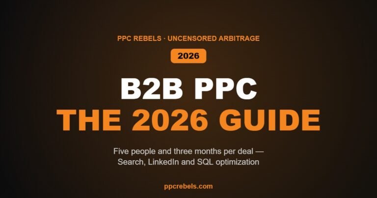 B2B PPC in 2026: long cycles and buying committees