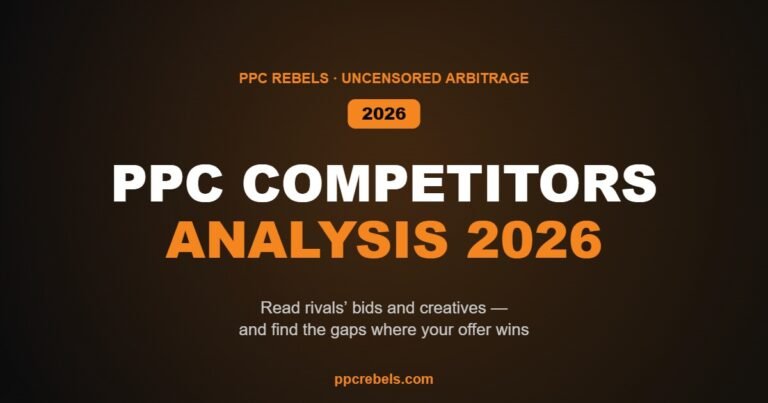 PPC competitor analysis in 2026