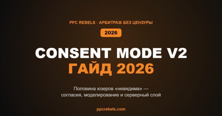Consent Mode v2 и приватность в 2026