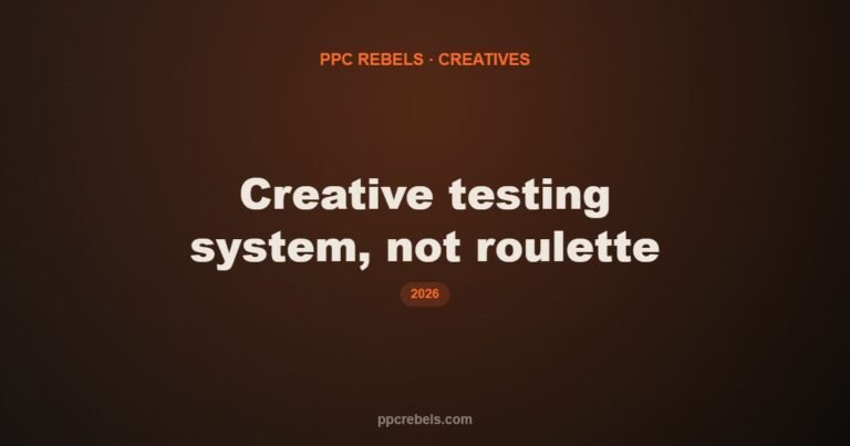 How to Test Ad Creatives Without Burning Budget: A System, Not Roulette