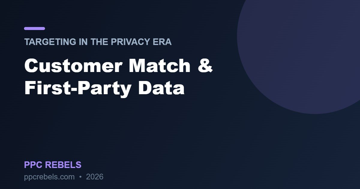 Customer Match and First-Party Data Google Ads 2026